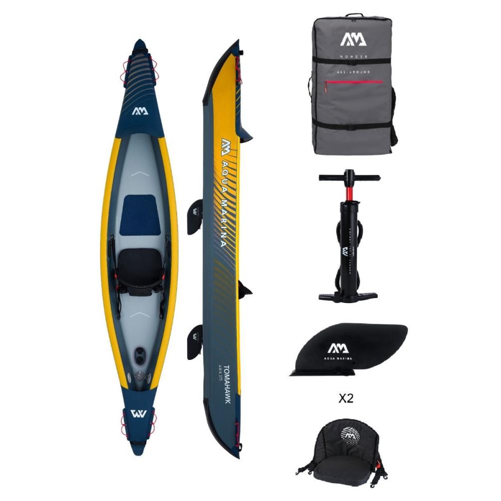 Aqua Marina Tomahawk AIR-K 375 1 Person Speed Kayak Extra Image 2